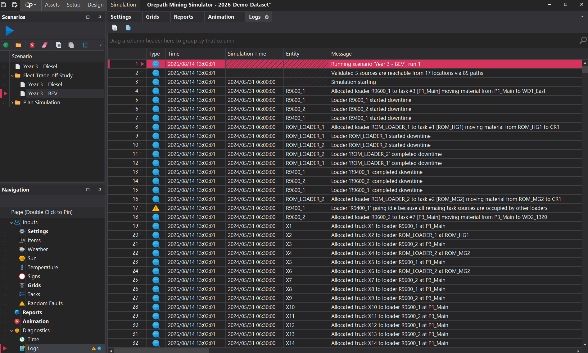Diagnostic Logs