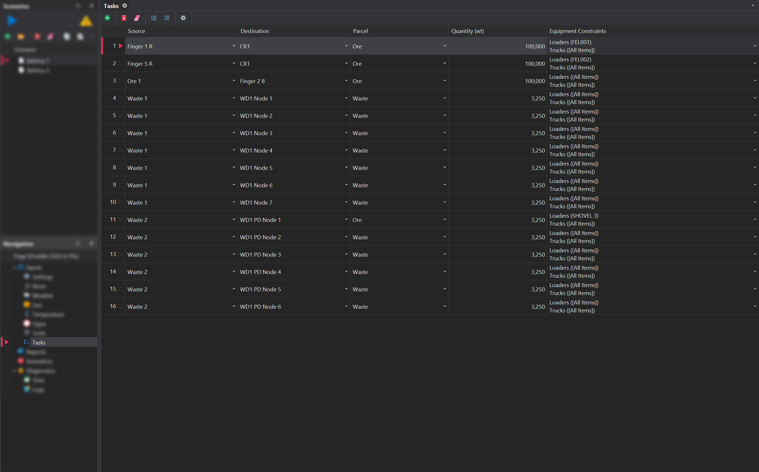 Roster step overview.